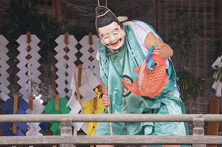 a deity of fishing in kagura (Japan culture)